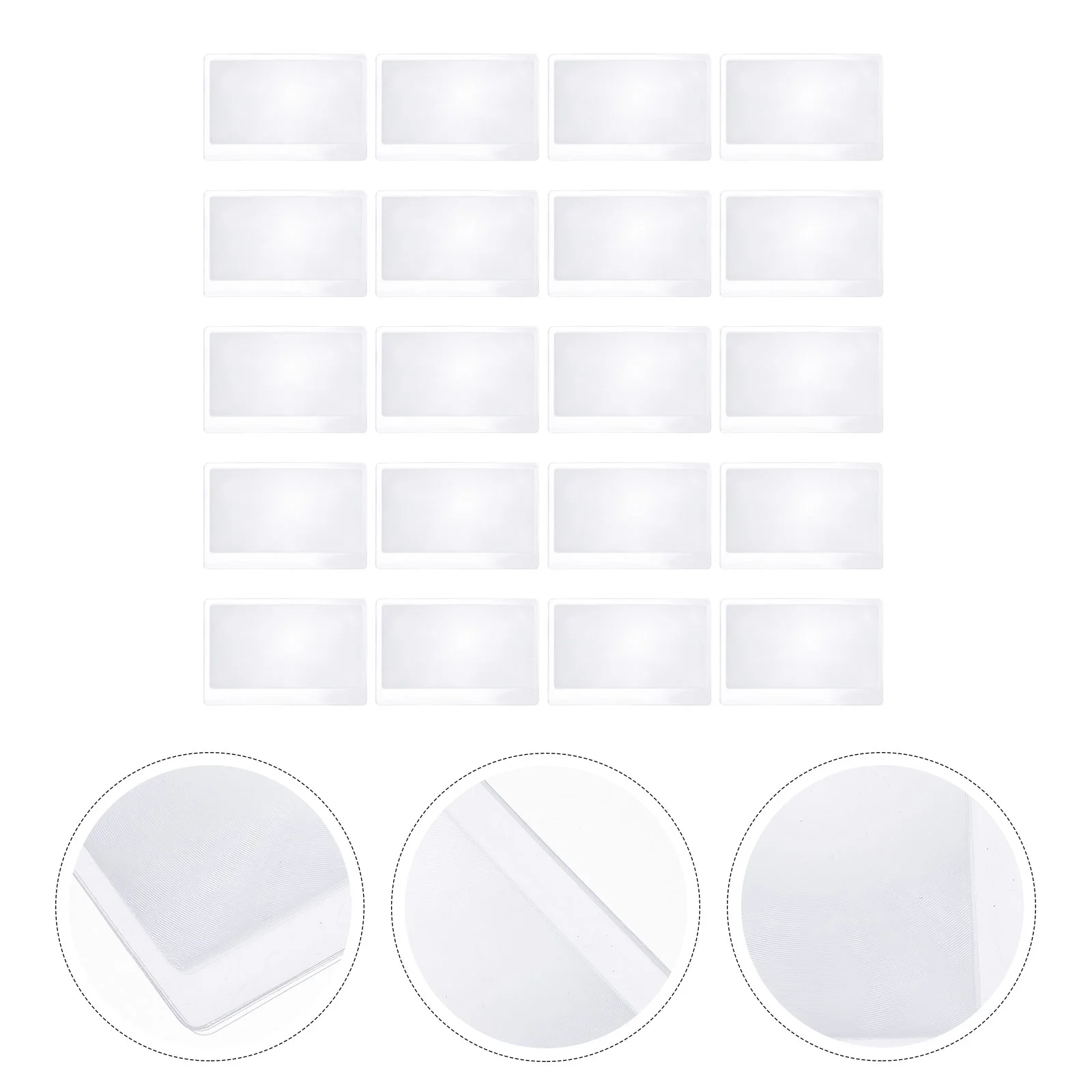 20 Pcs Magnifying Glass Computer Screen Magnifier 3x Credit Card Reading Page for Glasses Pvc Magnifiers Seniors
20 Pcs Magnifying Glass Computer Screen Magnifier 3x Credit Card Reading Page for Glasses Pvc Magnifiers Seniors