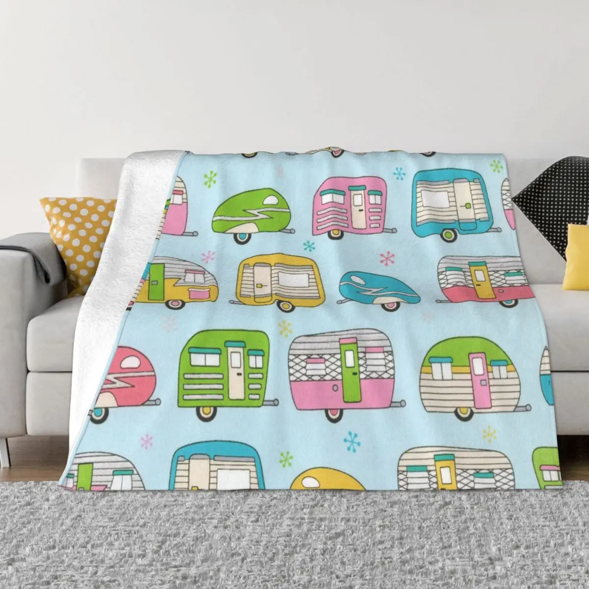 Cute Camp Caravan Fleece Blanket Camping Cartoon Fashion Throw Blankets for Home 150*125cm Plush Thin Quilt
Cute Camp Caravan Fleece Blanket Camping Cartoon Fashion Throw Blankets for Home 150*125cm Plush Thin Quilt