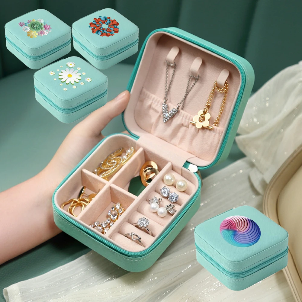 Jewelry Box Jewelry Ring Necklace Earrings Storage Box Leather Mini Jewelry Organizer Pendant Organizer Wash Case 3D Pattern
Jewelry Box Jewelry Ring Necklace Earrings Storage Box Leather Mini Jewelry Organizer Pendant Organizer Wash Case 3D Pattern