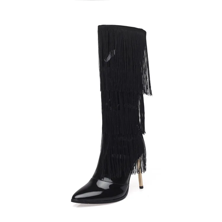 2023 New European and American Dance Boots Fashion Sexy Tassel Latin Dance Belly Dance Night Special High Heel Women's Boots
2023 New European and American Dance Boots Fashion Sexy Tassel Latin Dance Belly Dance Night Special High Heel Women's Boots