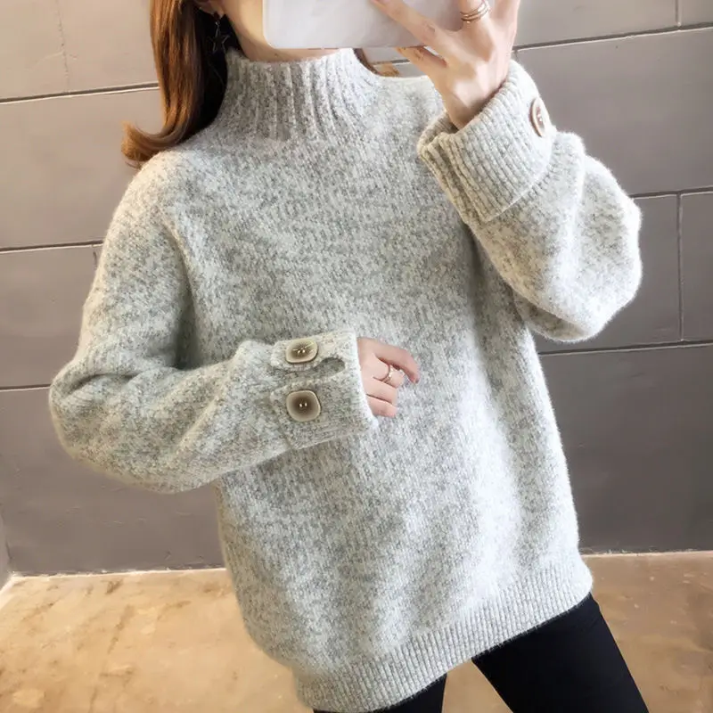 2023 Women Autumn Winter Fashion Mink Velvet Sweater Tops Female Loose Knitted Jumpers Ladies Long Sleeve Pullover Tops O475
2023 Women Autumn Winter Fashion Mink Velvet Sweater Tops Female Loose Knitted Jumpers Ladies Long Sleeve Pullover Tops O475