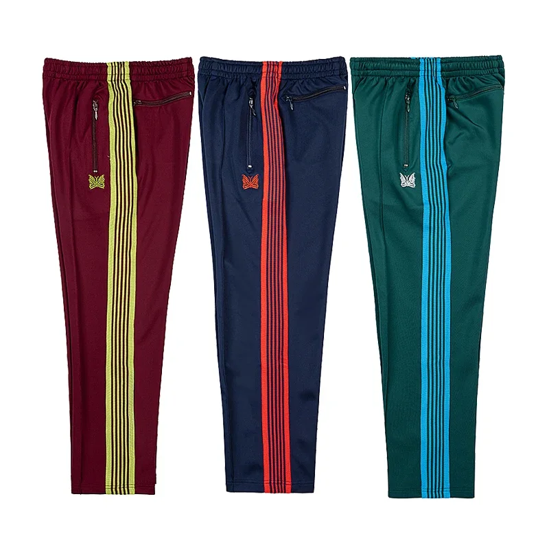 2023fw Needles Pants Men Women Multicolor Stripes AWGE Track Pants Embroidered Butterfly Logo Trousers y2k streetwear
2023fw Needles Pants Men Women Multicolor Stripes AWGE Track Pants Embroidered Butterfly Logo Trousers y2k streetwear