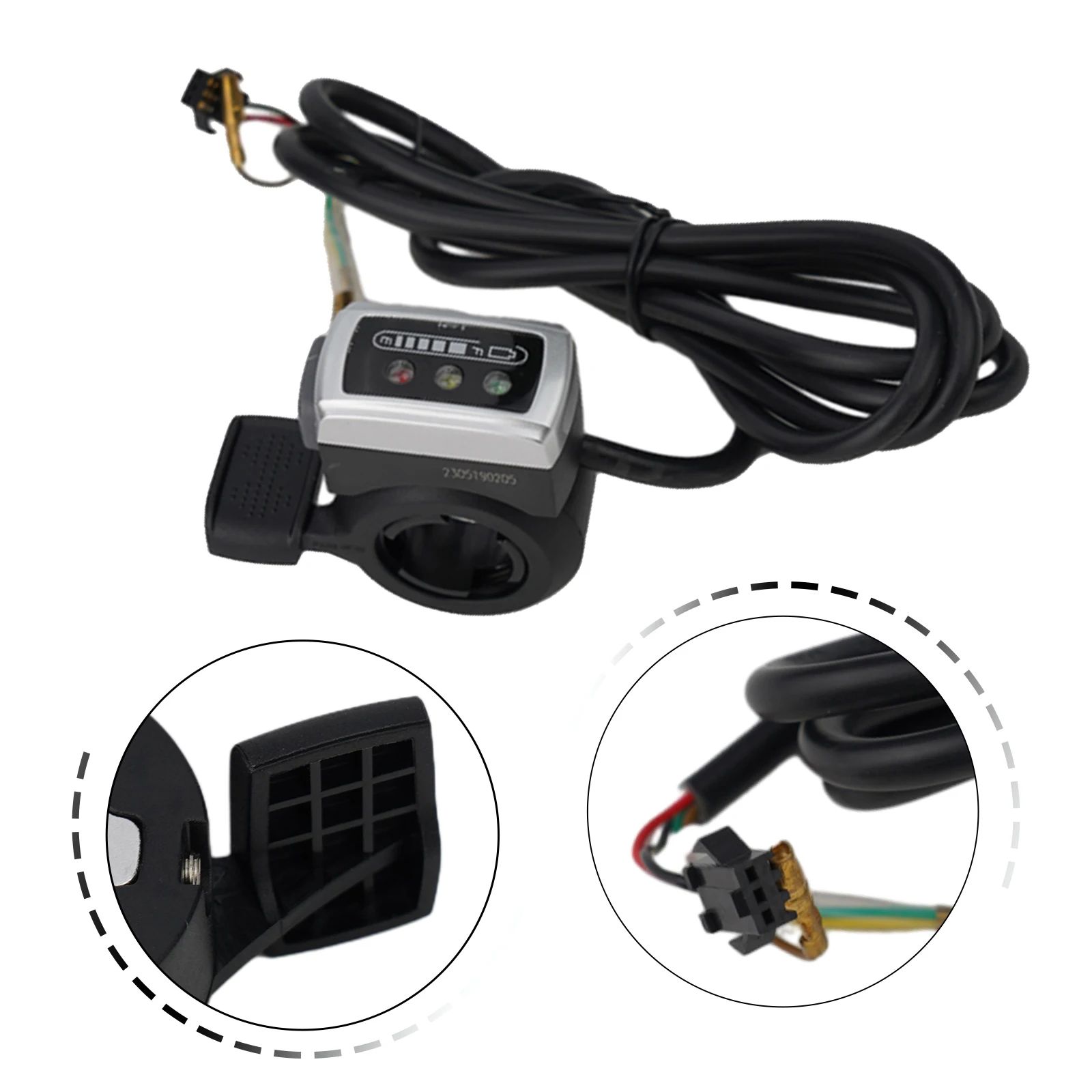 1pc Finger Throttle With Power Display For E-Bikes Black Silver Thumb Throttle For Electric Bicycles Electric Bike Accessories
1pc Finger Throttle With Power Display For E-Bikes Black Silver Thumb Throttle For Electric Bicycles Electric Bike Accessories