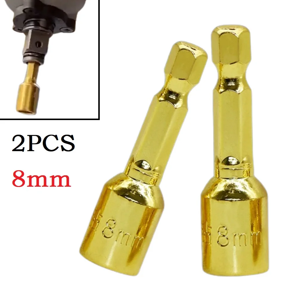 Hexagonal Socket Adapter Socket 1/4inch Golden Hand Drill Bits Sleeve 45mm Length Chrome Vanadium Steel Accessories
Hexagonal Socket Adapter Socket 1/4inch Golden Hand Drill Bits Sleeve 45mm Length Chrome Vanadium Steel Accessories