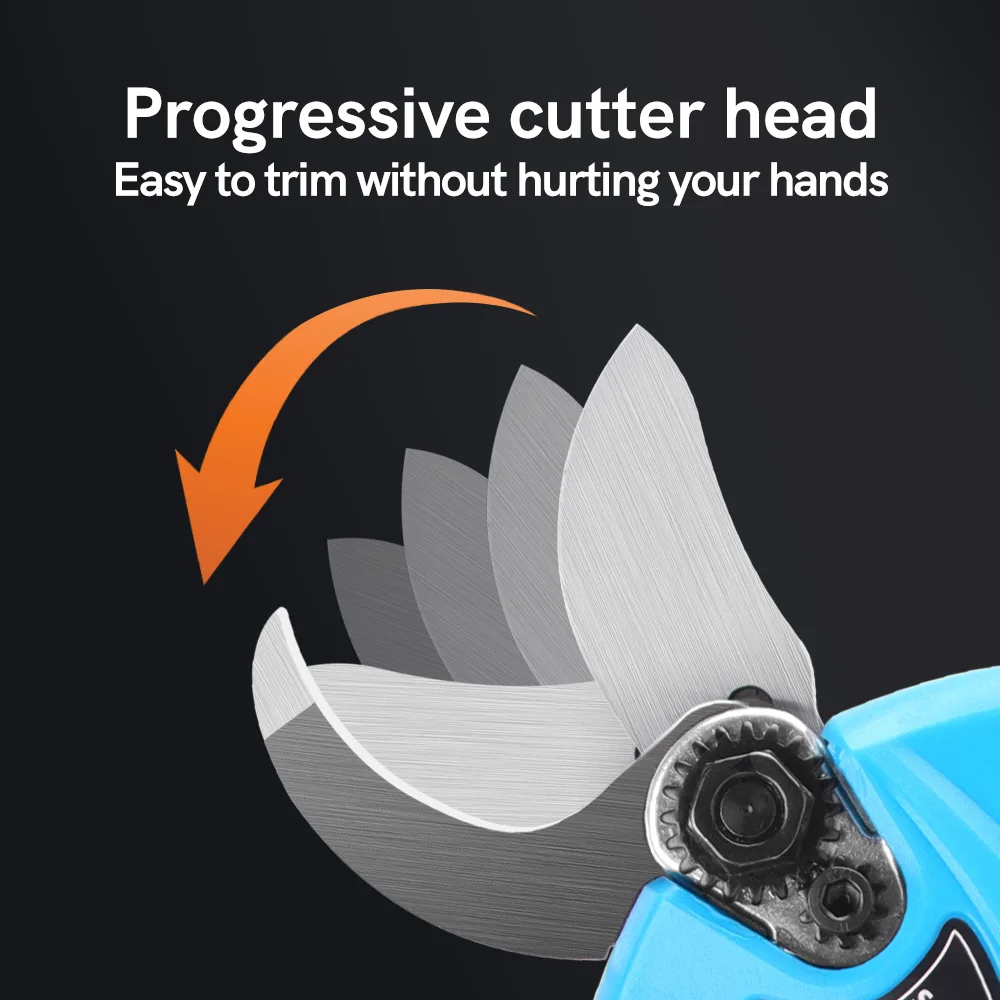 2 Work hours Electric Cordless Pruner Pruning Shear with 2Ah Lithium-ion Battery Efficient Fruit Tree For 16.8v Battery
2 Work hours Electric Cordless Pruner Pruning Shear with 2Ah Lithium-ion Battery Efficient Fruit Tree For 16.8v Battery