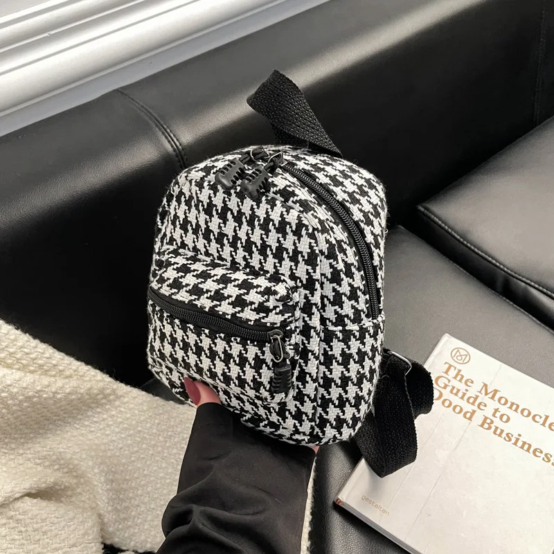 Women's Mini Backpack Small School Bag For Teenage Girl Graceful Bagpack Plaid Women Phone Purse Korean Style New Trendy Female
Women's Mini Backpack Small School Bag For Teenage Girl Graceful Bagpack Plaid Women Phone Purse Korean Style New Trendy Female