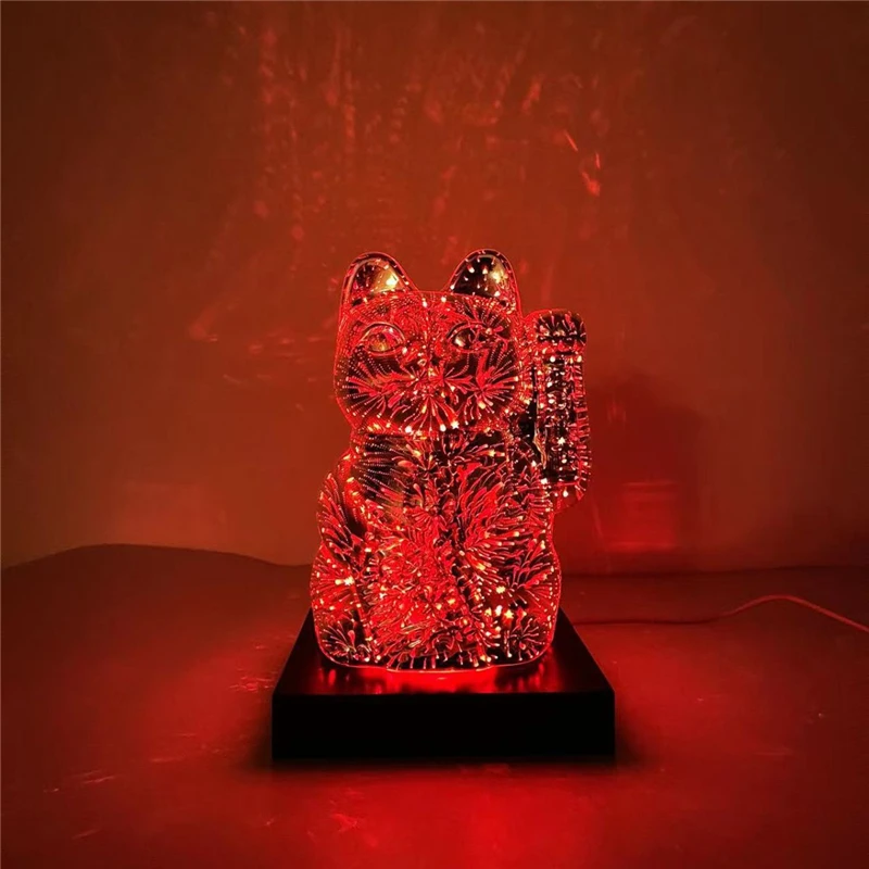 3d Fireworks Cat Home Entrance Bedroom Living Room Ornaments Decoration Desktop Lights
3d Fireworks Cat Home Entrance Bedroom Living Room Ornaments Decoration Desktop Lights