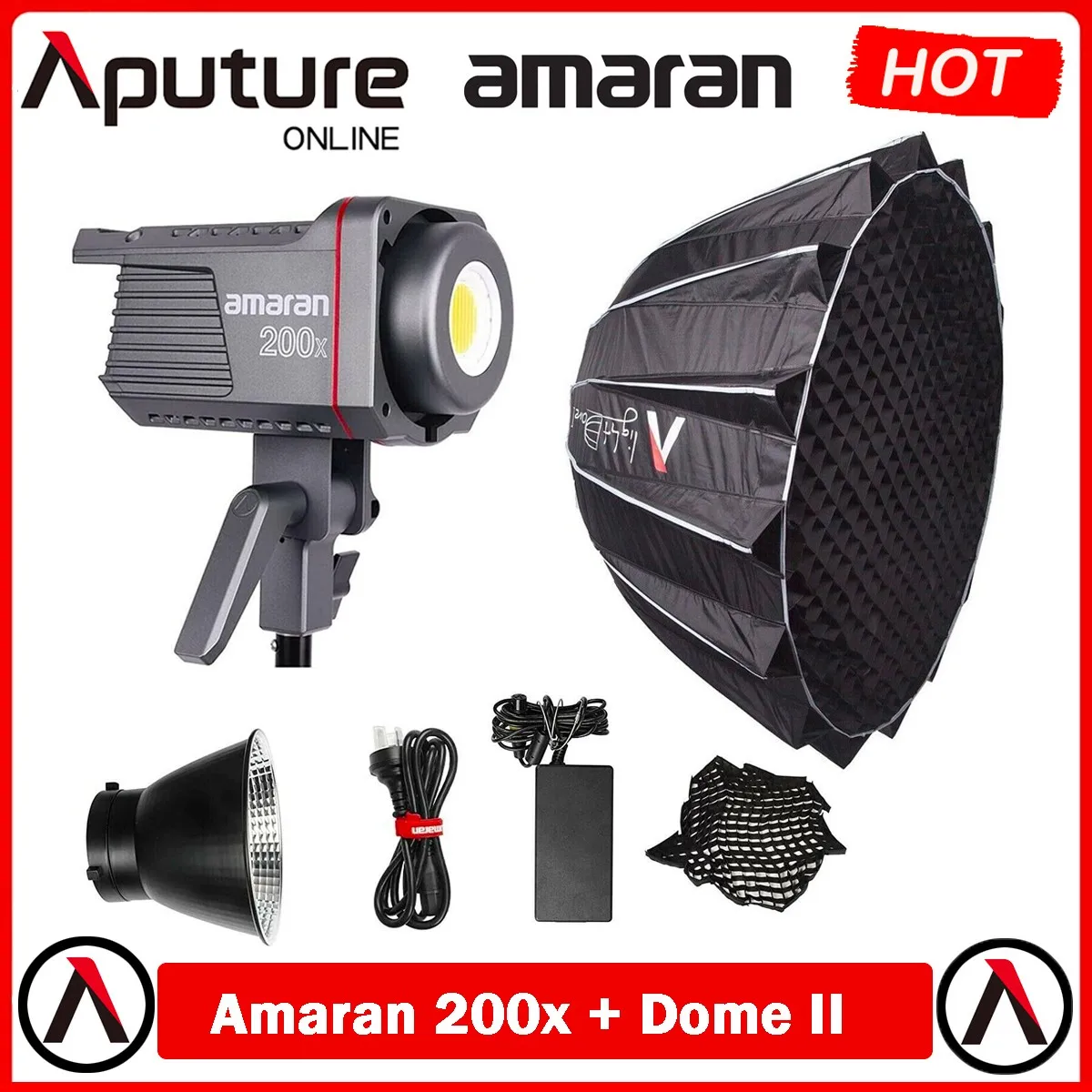 Вспышка-софтбокс для портретной студийной видеосъемки Aputure Amaran 200X Bi-Color COB светодиодный 200Ws 2700-6500K + светильник II
Вспышка-софтбокс для портретной студийной видеосъемки Aputure Amaran 200X Bi-Color COB светодиодный 200Ws 2700-6500K + светильник II