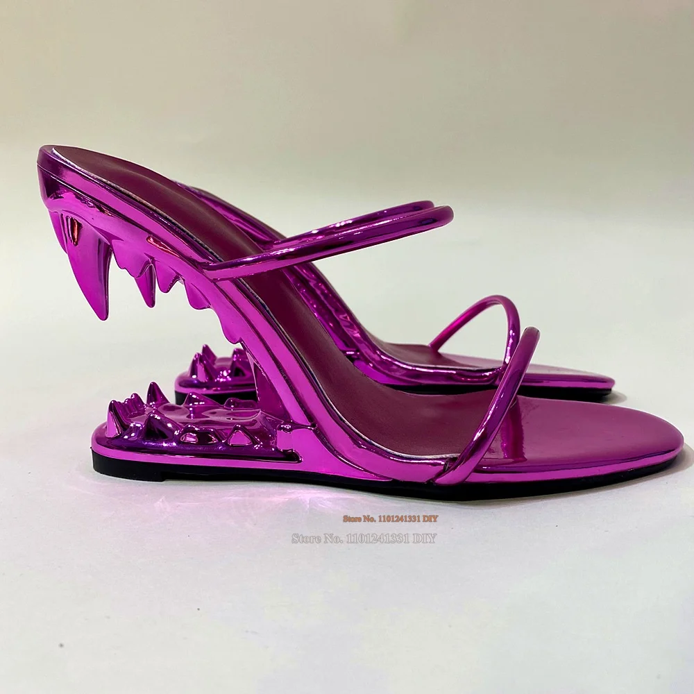 Dripping with Graphics Shout Out Abnormal Heeled Sandals Women Sporting Subcultures Patent Leather Strap High Heel Shoes
Dripping with Graphics Shout Out Abnormal Heeled Sandals Women Sporting Subcultures Patent Leather Strap High Heel Shoes