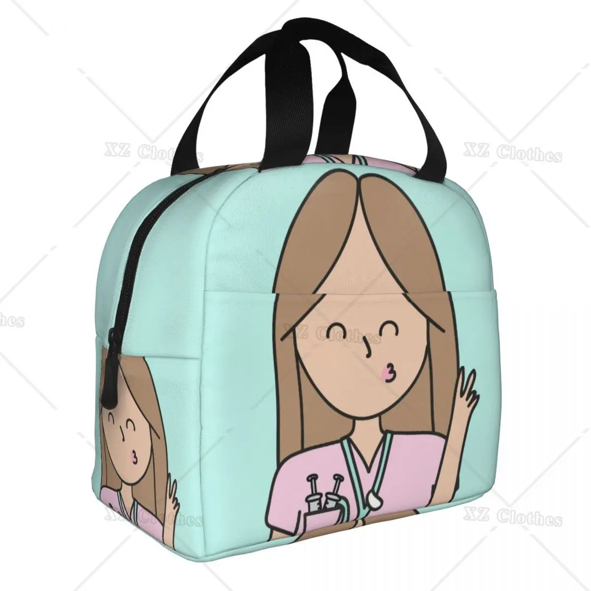 

Мультяшные Изолированные сумки для ланча доктор медсестра, многоразовая Термосумка для медсестер, Ланч-бокс для мужчин и женщин, для работы, пикника, поездки