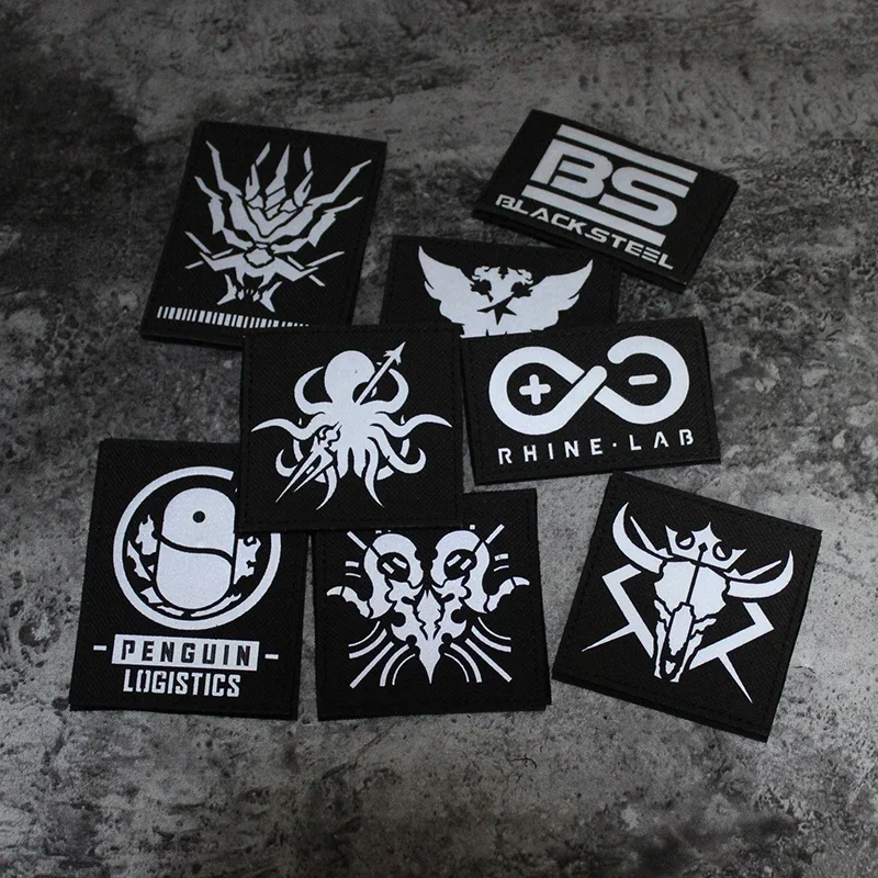 Arknights IR Reflective Patch Longmen Guard Bureau Kingslayer Military Morale Armband Hook Loop Tactical Patches for Clothing
Arknights IR Reflective Patch Longmen Guard Bureau Kingslayer Military Morale Armband Hook Loop Tactical Patches for Clothing
