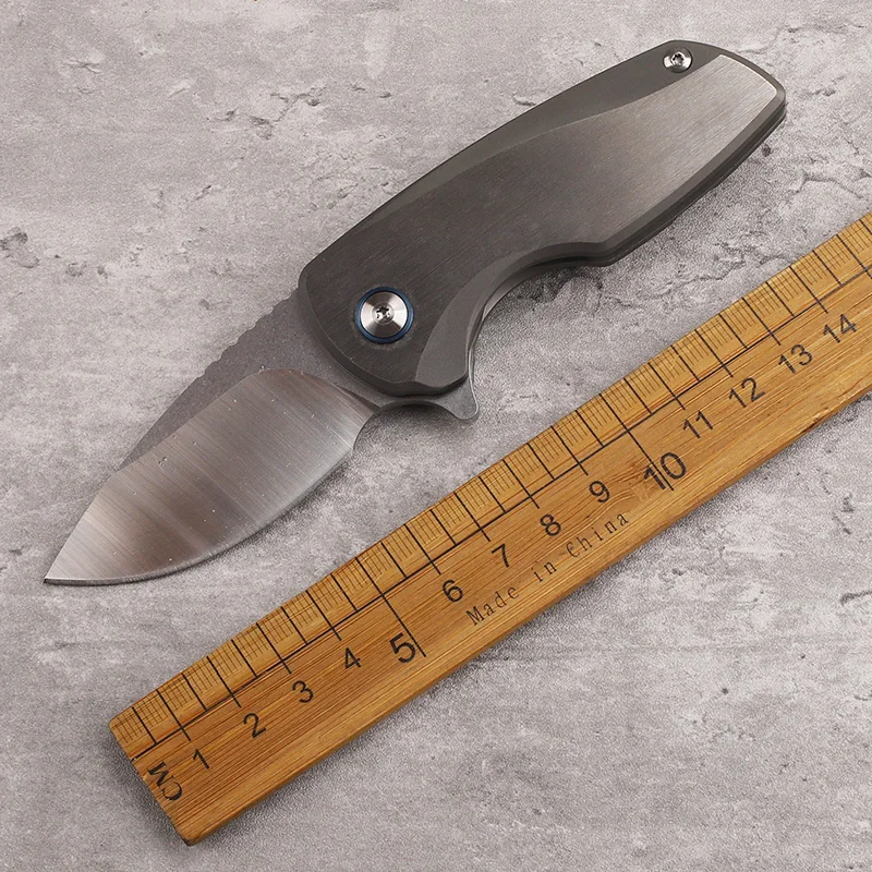 Outdoor Camping Portable Belt EDC Tool 14C28N Steel Sheet Titanium Alloy Handle Mini Folding Knife
Outdoor Camping Portable Belt EDC Tool 14C28N Steel Sheet Titanium Alloy Handle Mini Folding Knife
