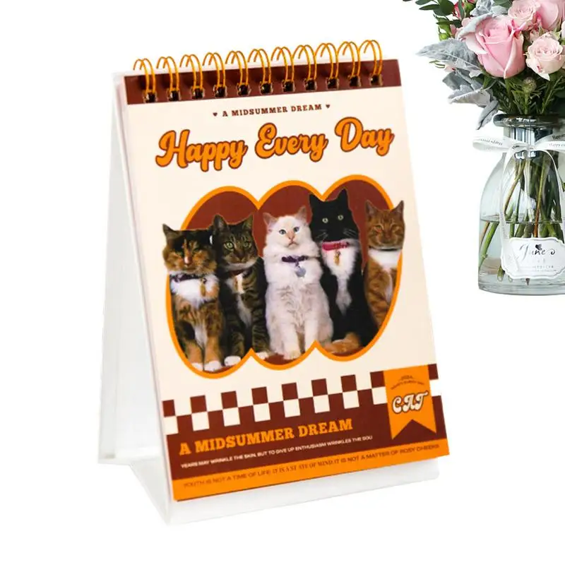Cat Monthly Calendar Unique Desktop Calendar Creative Desk Calendar With Cat Stickers Stand Up Calendar 12 Monthly Calendar
Cat Monthly Calendar Unique Desktop Calendar Creative Desk Calendar With Cat Stickers Stand Up Calendar 12 Monthly Calendar
