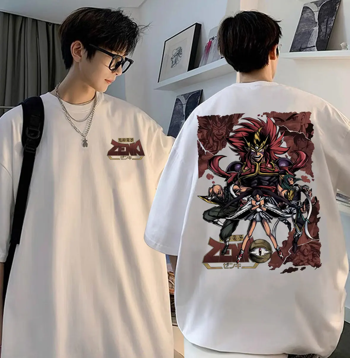 Japanese Anime Kishin Douji ZENKI Graphic T-shirt Men 90s Manga Vintage Casual Tshirt Male Fashion Oversized Short Sleeve Tees
Japanese Anime Kishin Douji ZENKI Graphic T-shirt Men 90s Manga Vintage Casual Tshirt Male Fashion Oversized Short Sleeve Tees