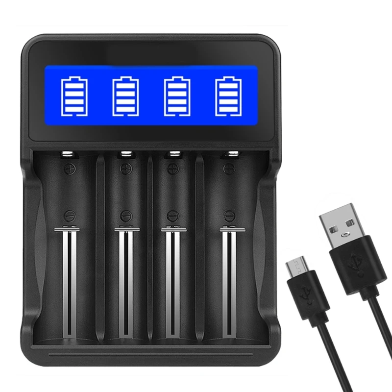 USB 4 Slots LED Battery for 18650 26650 16340 14500 10440 18500 NiMh/NiCd AA/AAA Rechargeable Batteries
USB 4 Slots LED Battery for 18650 26650 16340 14500 10440 18500 NiMh/NiCd AA/AAA Rechargeable Batteries