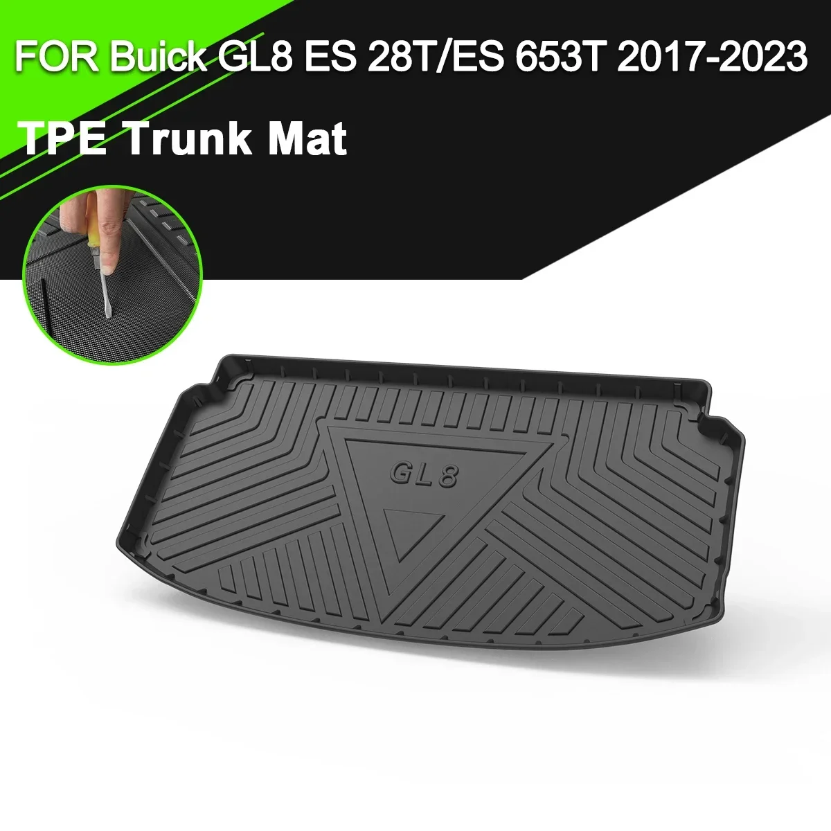 Car Rear Trunk Cover Mat TPE Waterproof Non-Slip Rubber Cargo Liner Accessories For Buick GL8 ES 28T/ES 653T 2017-2023
Car Rear Trunk Cover Mat TPE Waterproof Non-Slip Rubber Cargo Liner Accessories For Buick GL8 ES 28T/ES 653T 2017-2023