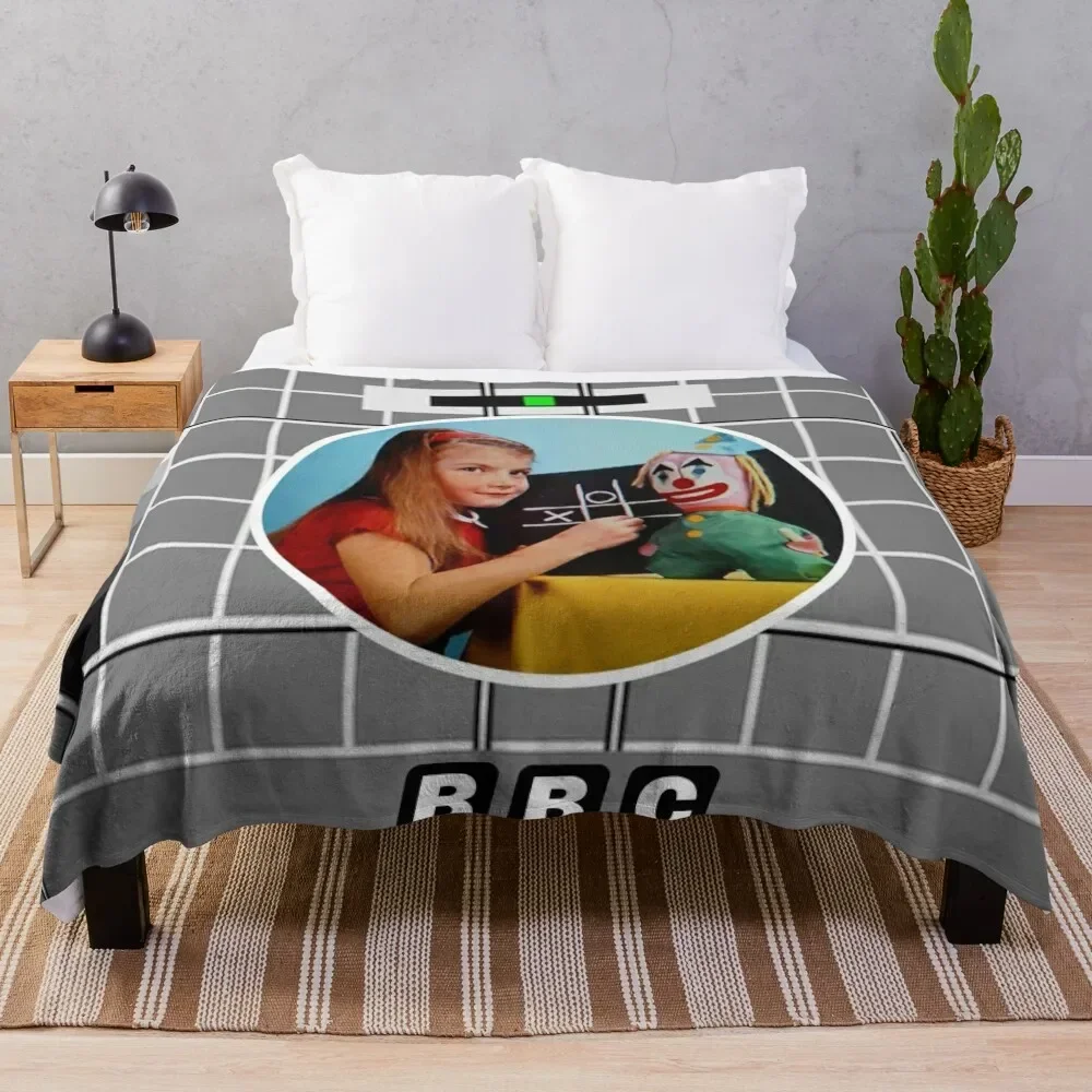 

Test card Throw Blanket Sofa Multi-Purpose manga Dorm Room Essentials Blankets