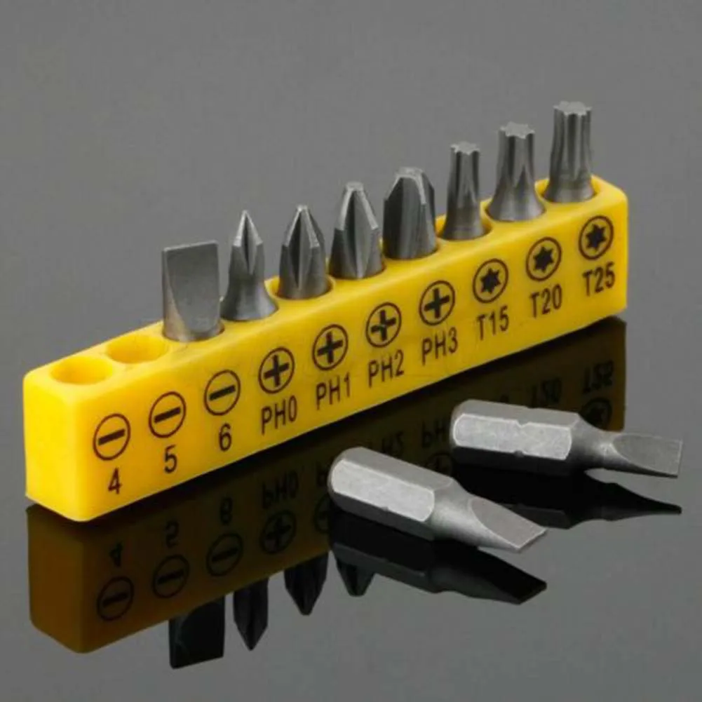 10pcs Screwdriver Bits Set Hexagon Shank For Power Electric Drill Impact Driver For Using Hard-to-reach Screws
10pcs Screwdriver Bits Set Hexagon Shank For Power Electric Drill Impact Driver For Using Hard-to-reach Screws