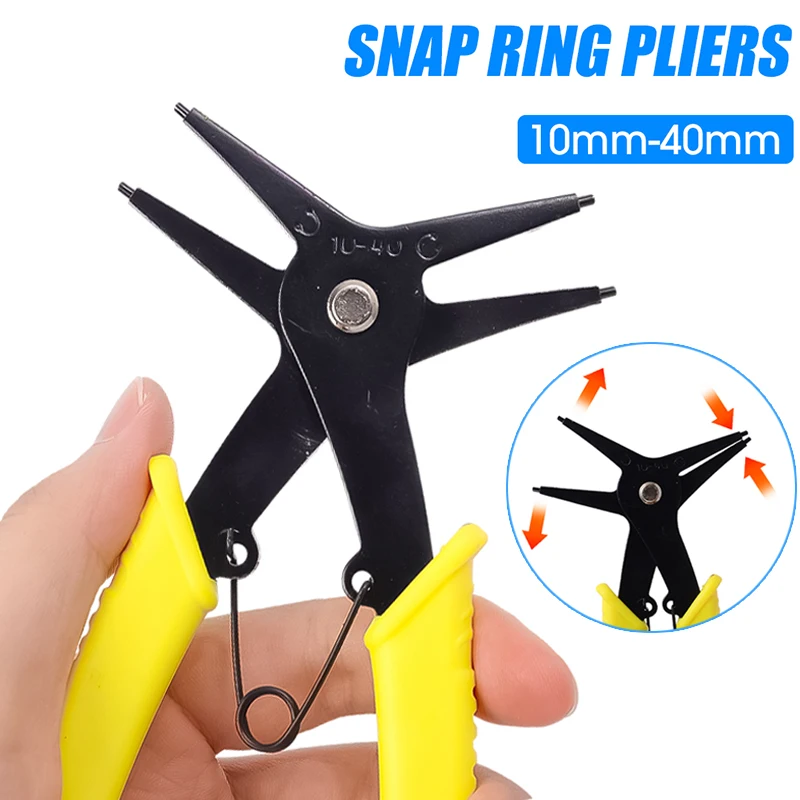 2 IN 1 Multifunctional Snap Ring Pliers Internal External Ring Remover Retaining Circlip Pliers Professional Hand Tool
2 IN 1 Multifunctional Snap Ring Pliers Internal External Ring Remover Retaining Circlip Pliers Professional Hand Tool