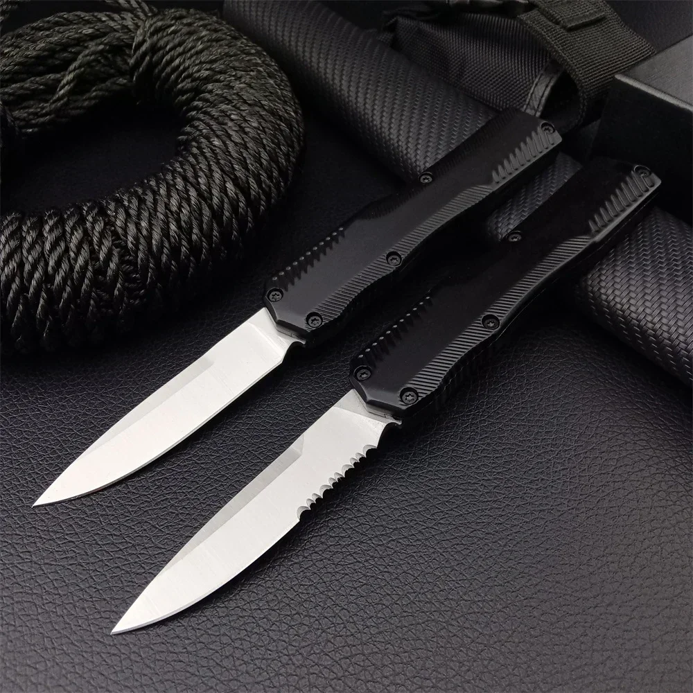 

Livewire 9000 AU.TO Knife 440C Full/Serrated Blade Zinc Alloy Handle Survival Outdoor Tactical Knives Camping EDC Tools