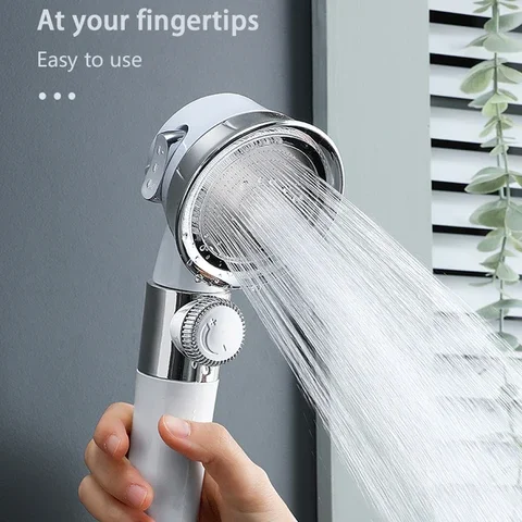 3 Mode Shower Head ABS Perforated High Pressure Adjustment Switch Water-Saving Bathroom Handheld Shower Head Bath Nozzle
3 Mode Shower Head ABS Perforated High Pressure Adjustment Switch Water-Saving Bathroom Handheld Shower Head Bath Nozzle