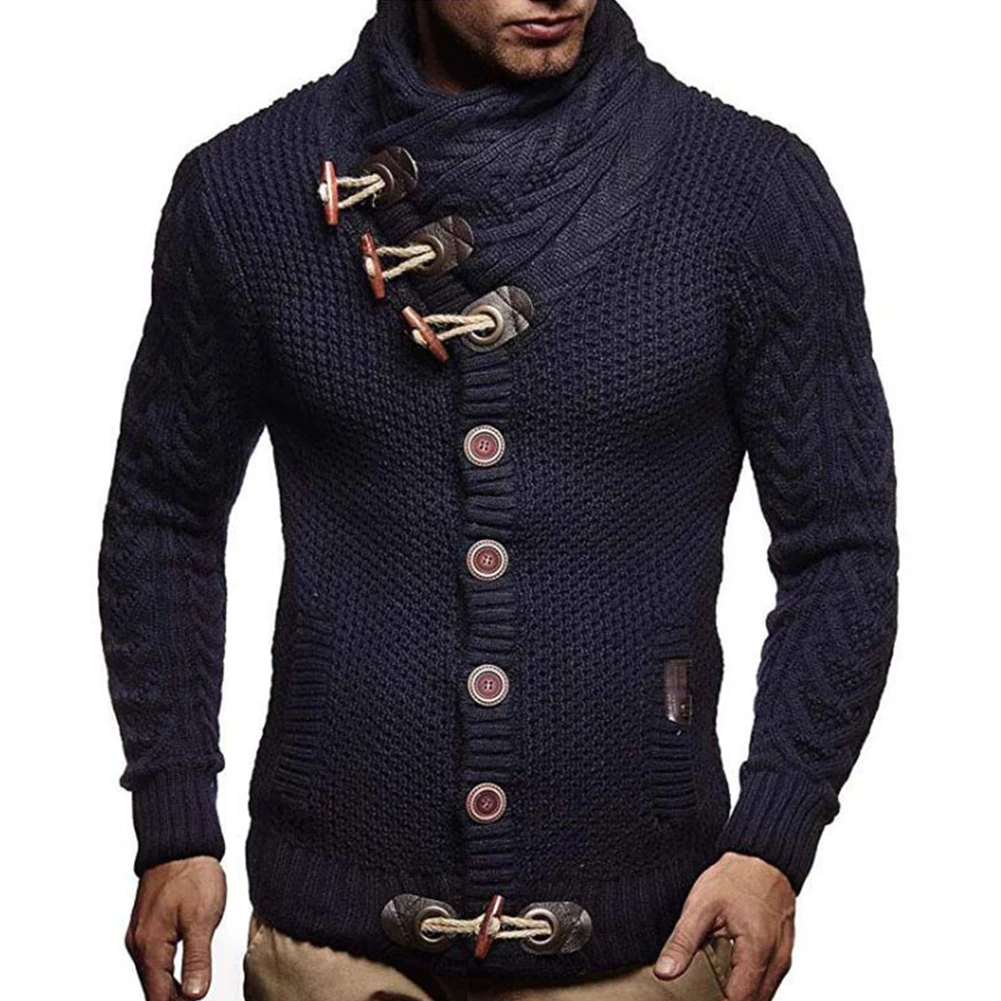 Fashion Men's Long Sleeve Sweaters Turtleneck Buttons Knitted Pullover Jumper Slim Fit Sweater Coat Autumn Winter Warm Knitwear
Fashion Men's Long Sleeve Sweaters Turtleneck Buttons Knitted Pullover Jumper Slim Fit Sweater Coat Autumn Winter Warm Knitwear