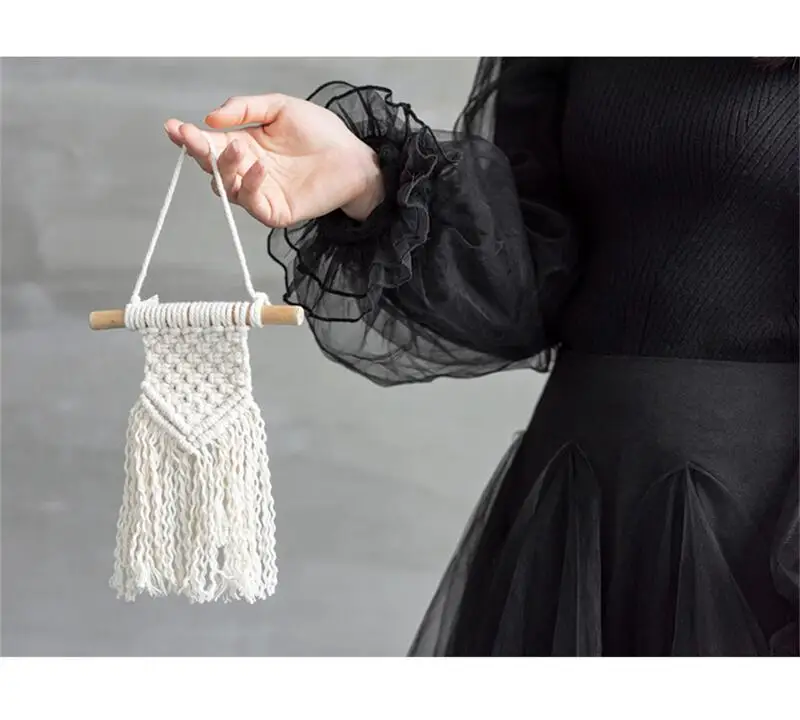 Mini Bohemian Cotton Macrame Wall Hanging 20 Sd1cc6d04aaae4dc58f49b15f962a04efl