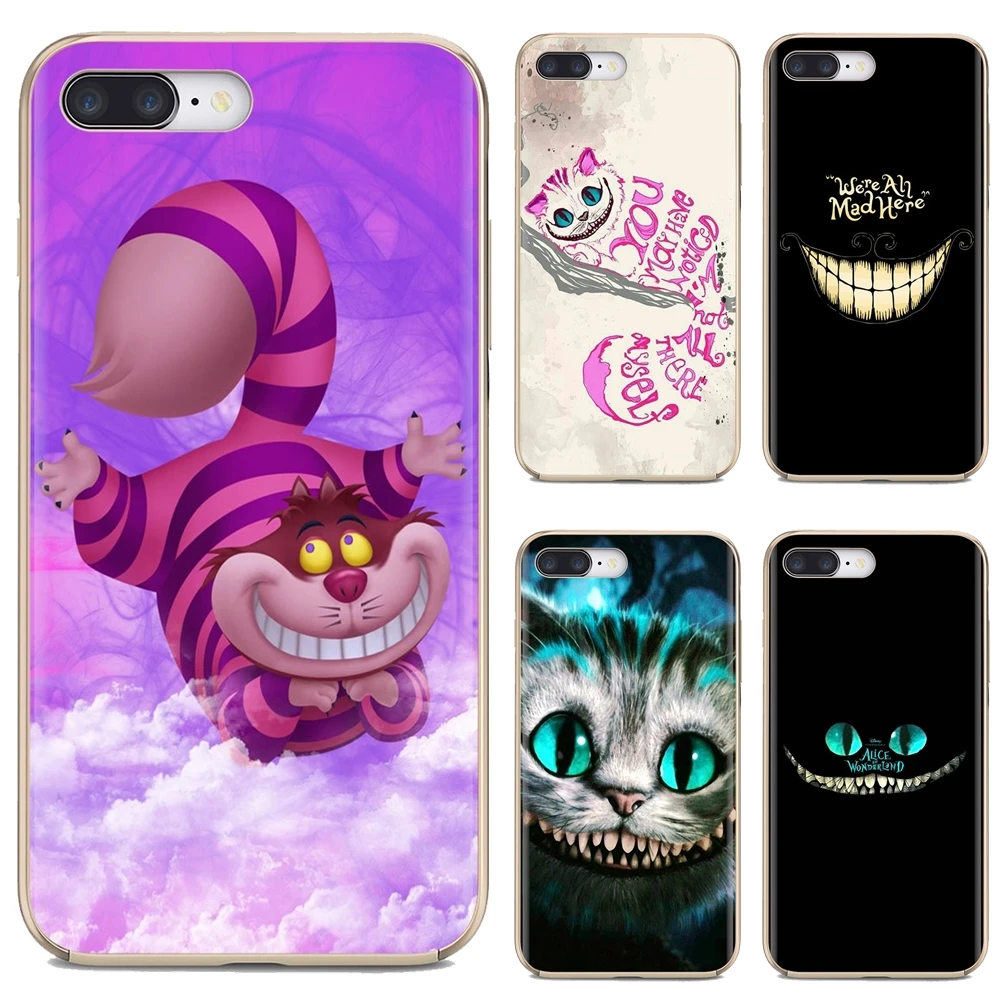 For Samsung Galaxy Note 3 4 5 8 9 S3 S4 S5 Mini S6 S7 Edge S8 S9 S10 Plus Phone Cases anime Cheshire Cat alice in wonderland |