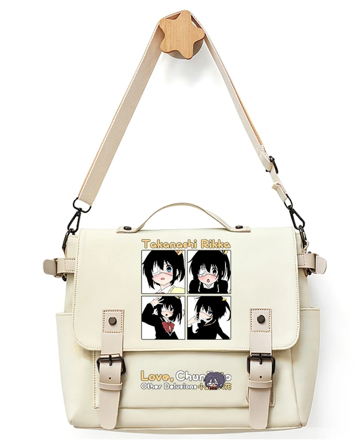 Japanese Anime Love Chunibyo Other Delusions Togashi Yuuta Takanashi Rikka Cute Cartoon Bag Student Comfortable Shoulder Bag
Japanese Anime Love Chunibyo Other Delusions Togashi Yuuta Takanashi Rikka Cute Cartoon Bag Student Comfortable Shoulder Bag