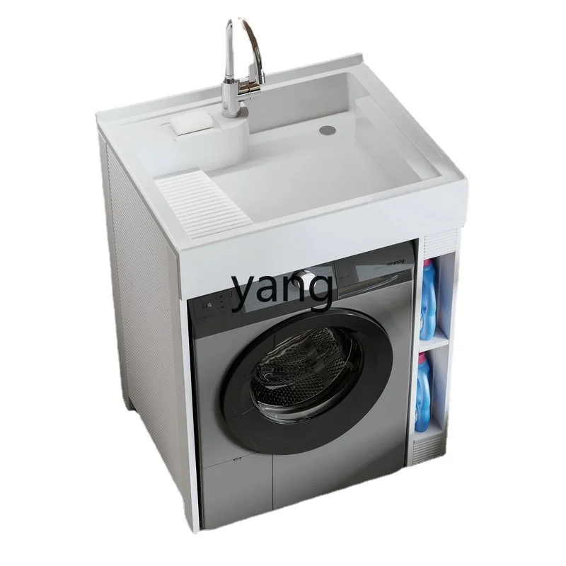 

Yhl Partner All-in-One Cabinet Alumimum Balcony Wash Wardrobe Combination Household Hand Washing Washbasin Roller