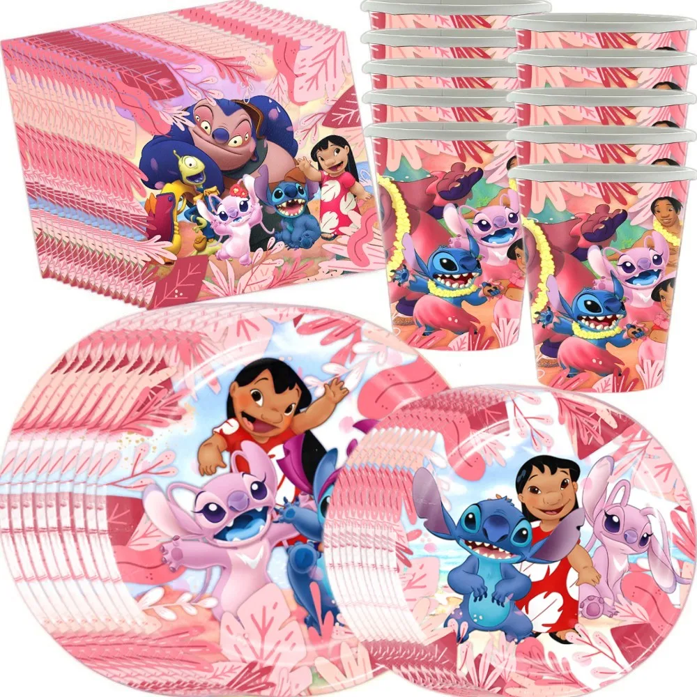 Disney Lilo & Stitch Birthday Party Decorations Cartoon Paper Disposable Tableware Set For Baby Kids Girls Birthday Party Suppl
Disney Lilo & Stitch Birthday Party Decorations Cartoon Paper Disposable Tableware Set For Baby Kids Girls Birthday Party Suppl