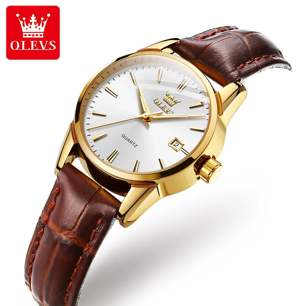 OLEVS Brand Business Waterproof Women Wristwatch Fashion Genuine Leather Strap Quartz Watch for Lady Luminous Calendar Clock
OLEVS Brand Business Waterproof Women Wristwatch Fashion Genuine Leather Strap Quartz Watch for Lady Luminous Calendar Clock