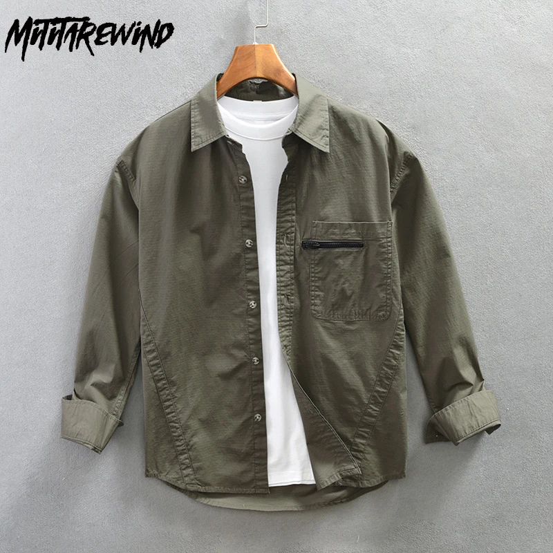 Spring Autumn Long Sleeve Shirt for Men Casual Cargo Shirts Solid Pocket Loose Shirt Japanese Fashion Top Youth Camisa Hombre
Spring Autumn Long Sleeve Shirt for Men Casual Cargo Shirts Solid Pocket Loose Shirt Japanese Fashion Top Youth Camisa Hombre
