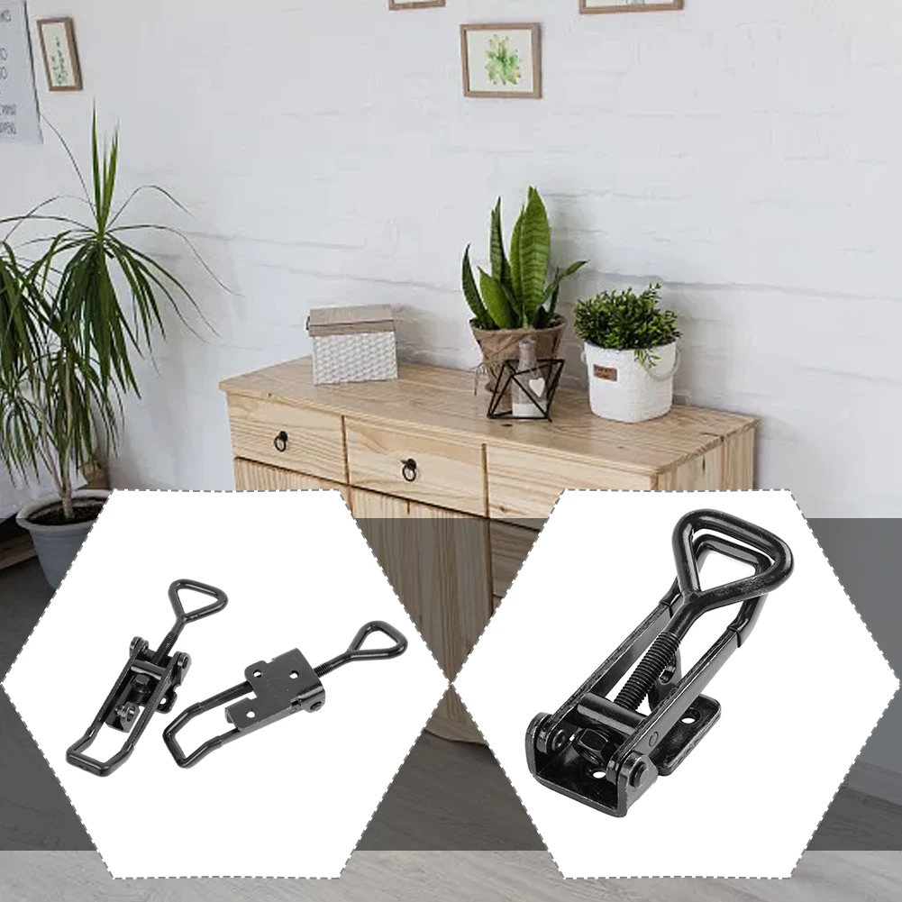 GH-4003 Toggle Clamps Metal Lever Closure 2Pcs 600KG For Cabinet Case Boxes Furniture Hardware Hasp Catch Clip
GH-4003 Toggle Clamps Metal Lever Closure 2Pcs 600KG For Cabinet Case Boxes Furniture Hardware Hasp Catch Clip
