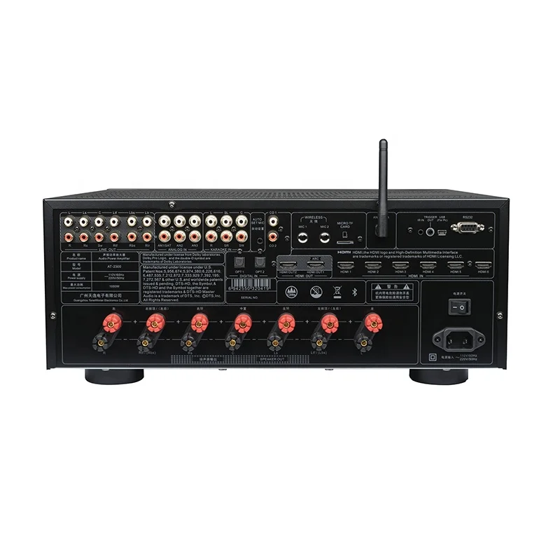ODM/OEM manufacture Great performance home theater AV receiver 4k audio amplifier 7.1.2 av receiver
ODM/OEM manufacture Great performance home theater AV receiver 4k audio amplifier 7.1.2 av receiver