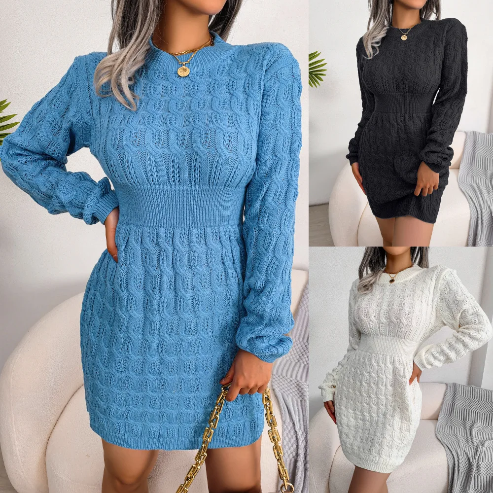 Autumn Winter New Arrival Women Dresses Leisure Fried Dough Twist Waist Bag Buttock Dress Bottomed Wool Dress Streetwear Outfit
Autumn Winter New Arrival Women Dresses Leisure Fried Dough Twist Waist Bag Buttock Dress Bottomed Wool Dress Streetwear Outfit