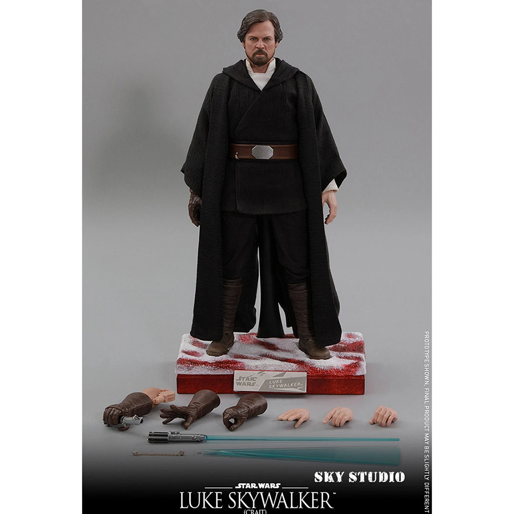 

Original Hottoys 1/6 Luke Skywalker (Crait) MMS507 Star Wars 8 : The Last Jedi Action Figure Anime Collectible Model Child Toys