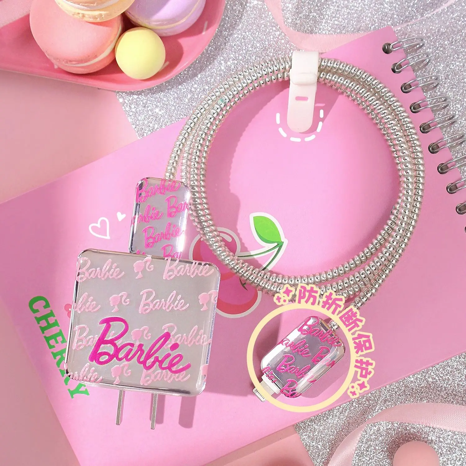 Hellokitty Barbie New 20W Data Cable Protector Case For Iphone Data Cable Charger Anti Breaking Winding Rope Cute Decorative
Hellokitty Barbie New 20W Data Cable Protector Case For Iphone Data Cable Charger Anti Breaking Winding Rope Cute Decorative