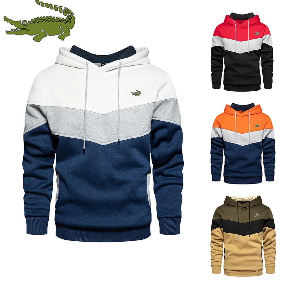 Trending Men Hoodies Splicing Pullover Autumn Winter Fleece Warm Long Sleeve Outwear Sweatshirts Casual Embroidered Sport Tops
Trending Men Hoodies Splicing Pullover Autumn Winter Fleece Warm Long Sleeve Outwear Sweatshirts Casual Embroidered Sport Tops