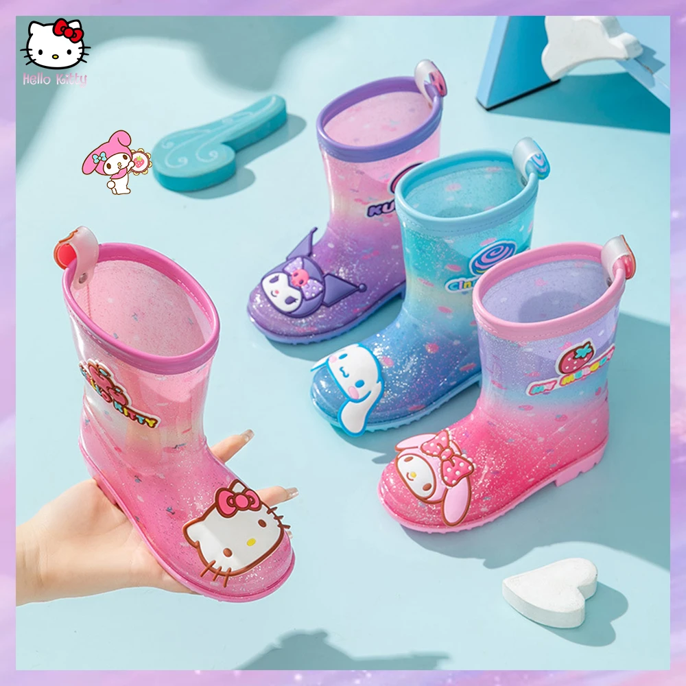 Rain Boots Children Sanrios Melody Comfortable Shoes Anime Kuromi Water Shoes Kids Kawaii Rainbow Color Cartoon New Style Cute
Rain Boots Children Sanrios Melody Comfortable Shoes Anime Kuromi Water Shoes Kids Kawaii Rainbow Color Cartoon New Style Cute