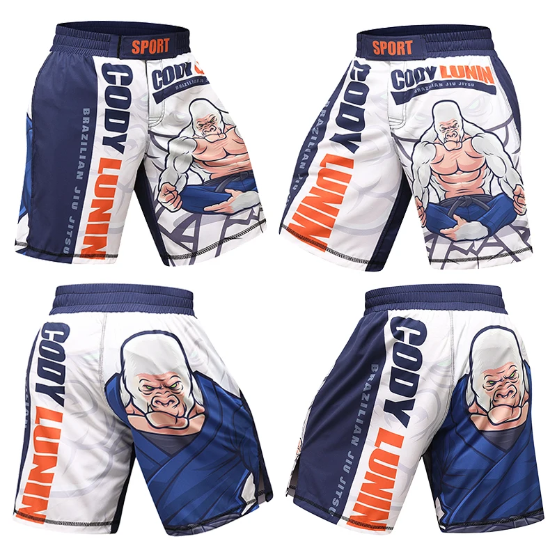 

Guangzhou Cody Lundin Men's MMA Muay Thai Shorts Sublimation Printed No Gi Bjj Fight Grappling Jiu jitsu BJJ Shorts