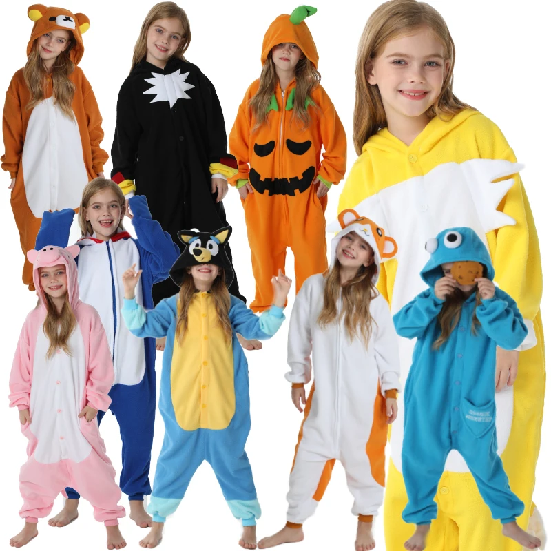 Детские цельнокроеные пижамы для косплея с синей собакой, медведь, детские пижамы с животными, эльф, Мультяшные пижамы для девочек, Костюм кигуруми с желтой собакой
Детские цельнокроеные пижамы для косплея с синей собакой, медведь, детские пижамы с животными, эльф, Мультяшные пижамы для девочек, Костюм кигуруми с желтой собакой
