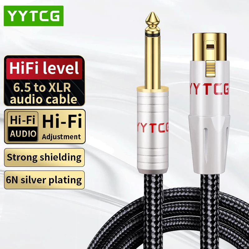 Кабель для микрофона XLR с 3-контактным разъемом 6,5 мм Шнур для микрофона Aux TRS 6,35 мм 6,5 мм штекер для XLR гнездовой шнур для AMP Pro Audio
Кабель для микрофона XLR с 3-контактным разъемом 6,5 мм Шнур для микрофона Aux TRS 6,35 мм 6,5 мм штекер для XLR гнездовой шнур для AMP Pro Audio