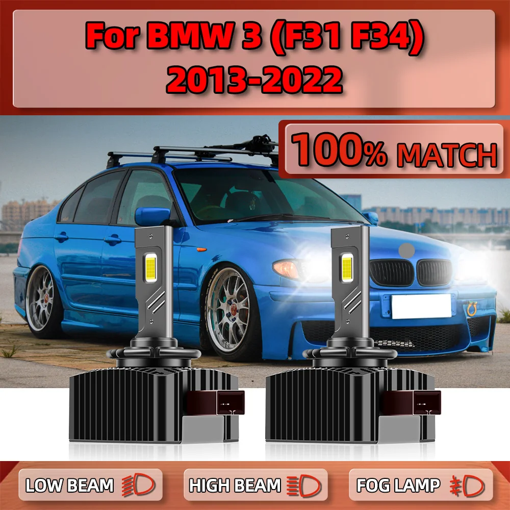 D1S LED Headlight Bulbs 6000K Plug and Play Xenon HID Light 29000LM Canbus Error Free For BMW 3 (F31 F34) 2013-2020 2021 2022
D1S LED Headlight Bulbs 6000K Plug and Play Xenon HID Light 29000LM Canbus Error Free For BMW 3 (F31 F34) 2013-2020 2021 2022