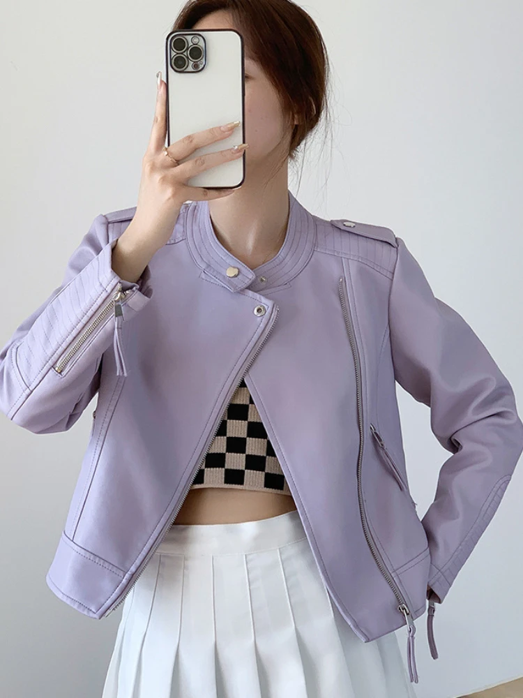 LY VAREY LIN New Spring Autumn Moto Biker Pu Coat Women High Street Lapel Zipper Faux Leather Short Jacket Casual Slim Outwear
LY VAREY LIN New Spring Autumn Moto Biker Pu Coat Women High Street Lapel Zipper Faux Leather Short Jacket Casual Slim Outwear