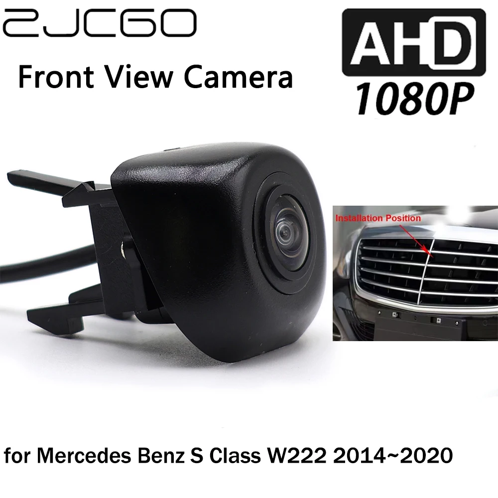 

ZJCGO Car Front View LOGO Parking Camera AHD 1080P Night Vision for Mercedes Benz S Class W222 S320 S400 S500 S600 S63 2014~2020