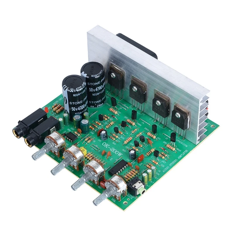 OK200W 2-канальный модуль усилителей 4-8 Ом, плата с двойной группой, AC18-26V, 2-канальный усилитель мощности, плата, готовая
OK200W 2-канальный модуль усилителей 4-8 Ом, плата с двойной группой, AC18-26V, 2-канальный усилитель мощности, плата, готовая
