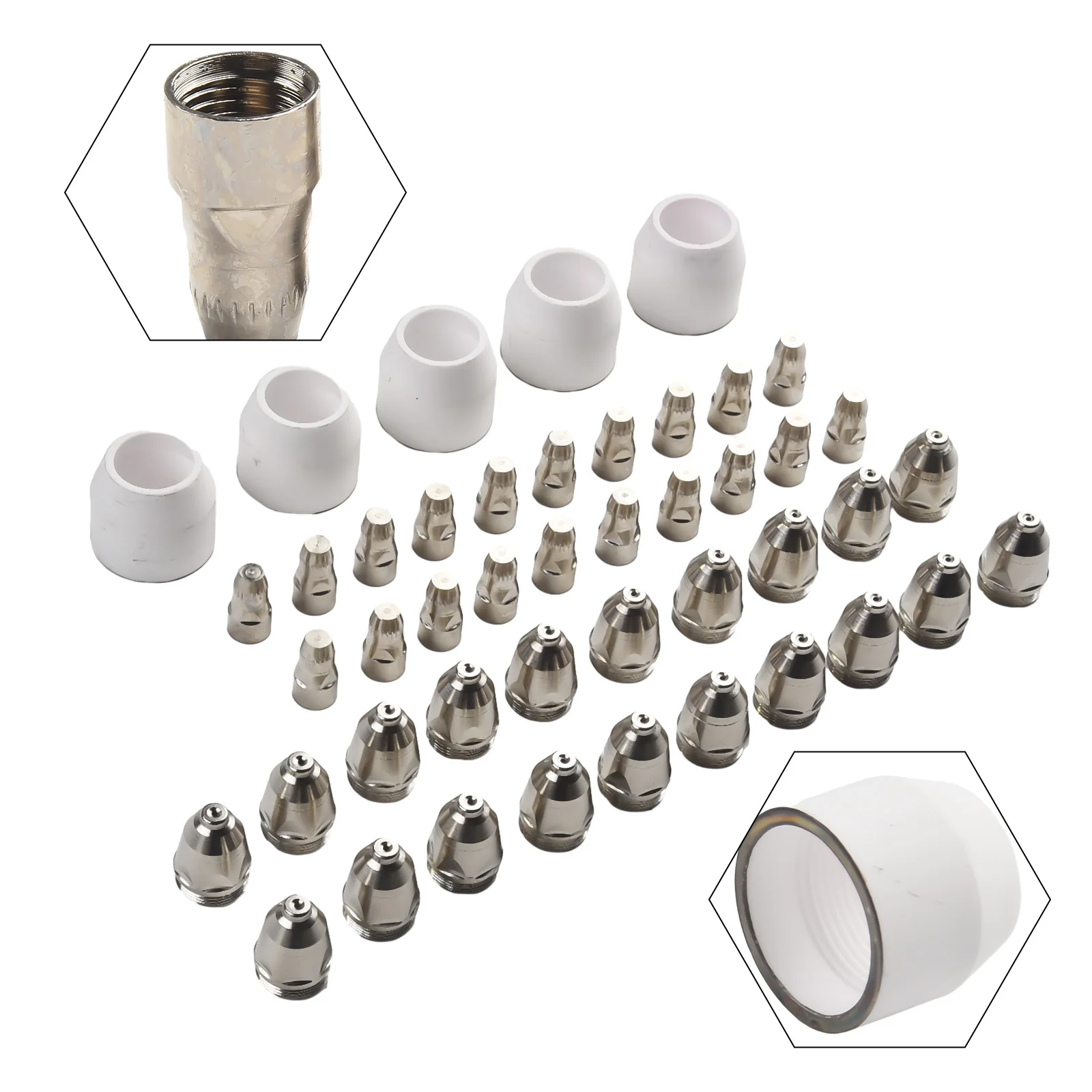 45pcs P-80 Panasonic Plasma Electrode Nozzle 1.5 100Amp Plasma Cutting Torch Kit For PANASONIC 80A Welding Parts
45pcs P-80 Panasonic Plasma Electrode Nozzle 1.5 100Amp Plasma Cutting Torch Kit For PANASONIC 80A Welding Parts