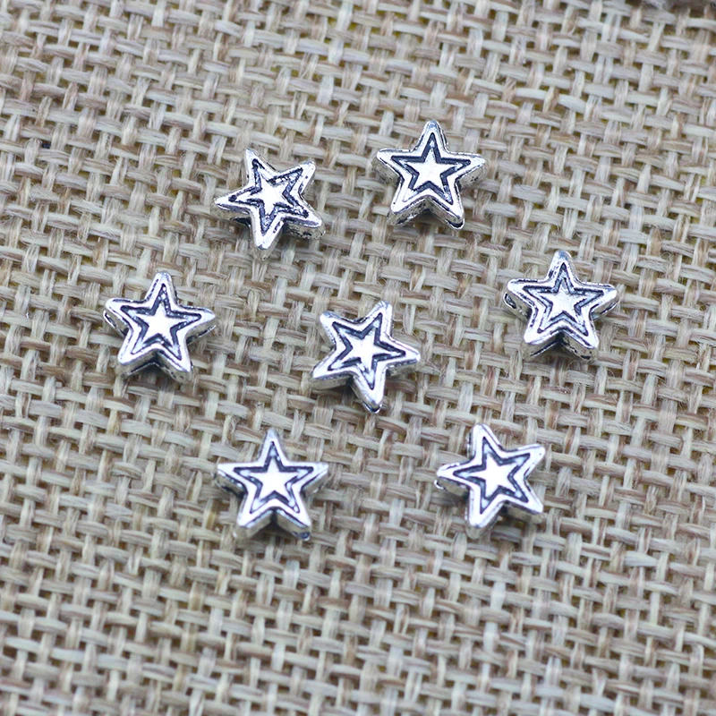 50 Pieces 7x6.5mm Antique Silver Color Star Charms Earrings DIY for Jewelry Making
50 Pieces 7x6.5mm Antique Silver Color Star Charms Earrings DIY for Jewelry Making