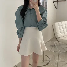 S-Xl 2022 Girls Spring Fall Blouse Womens Shirt Long Sleeves Tops Bud Silk Embroidery Skirts High Waist Two Piece Set Women 
S-Xl 2022 Girls Spring Fall Blouse Womens Shirt Long Sleeves Tops Bud Silk Embroidery Skirts High Waist Two Piece Set Women